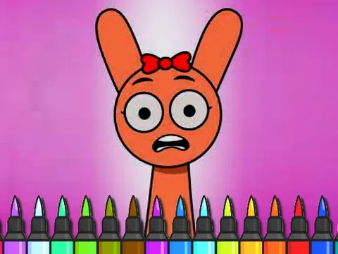 Play Easy Coloring Sprunki Time - Free Online Arcade