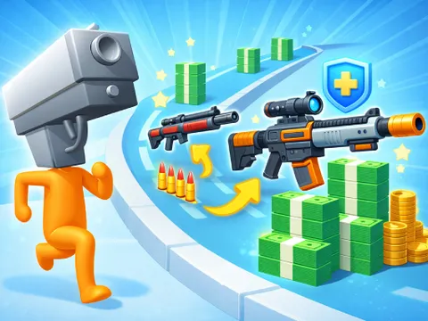 Play Gun Upgrade Rush - Free Online Arcade