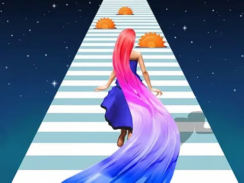 Play Long Hair Rush Challenge - Free Online Arcade
